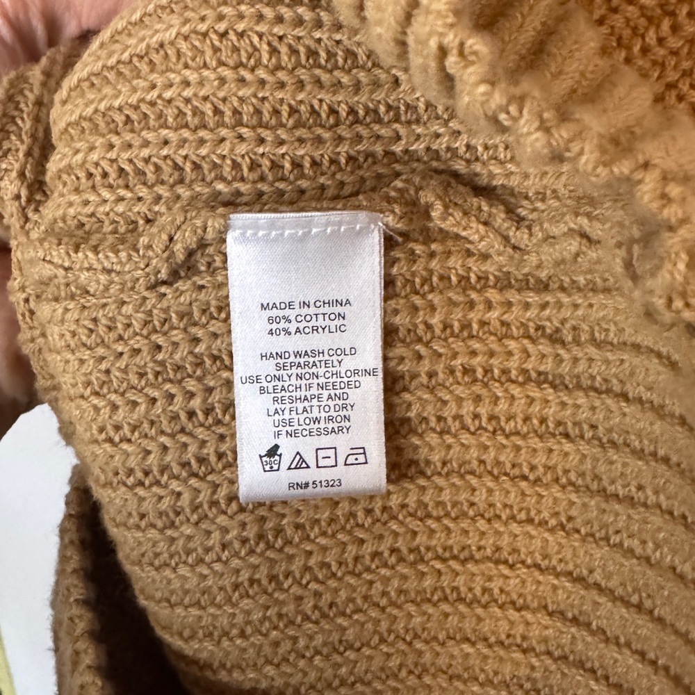iState Tan Cold Should Stylish Sweater - Picture 3 of 3